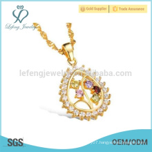 18k diamond necklace, water drop pendant necklace jewelry
